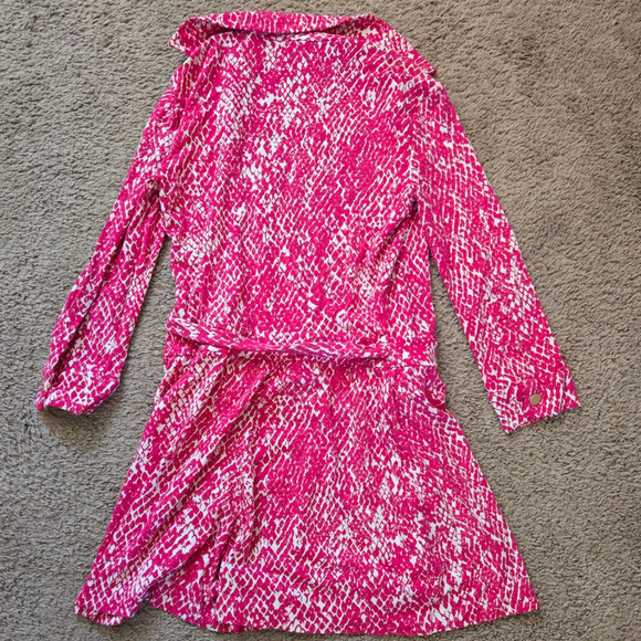Diane von Furstenberg DVF Fuschia wrap romper Size 2 Pink - Picture 6 of 10